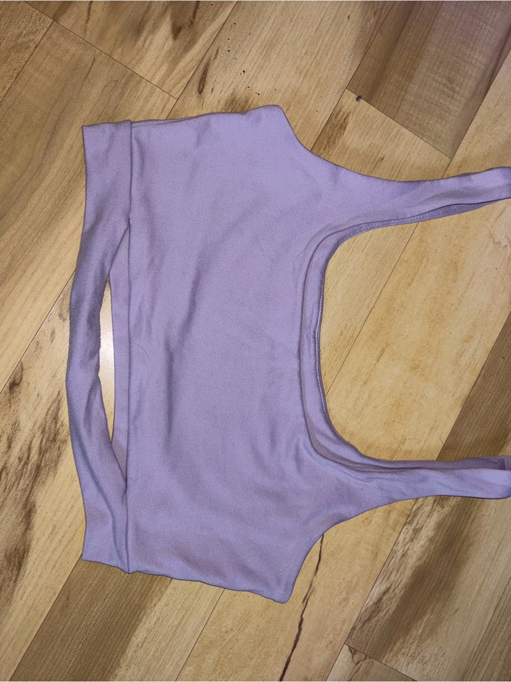 Streetwear Society Lavender Ribbed Crop Tank Top
